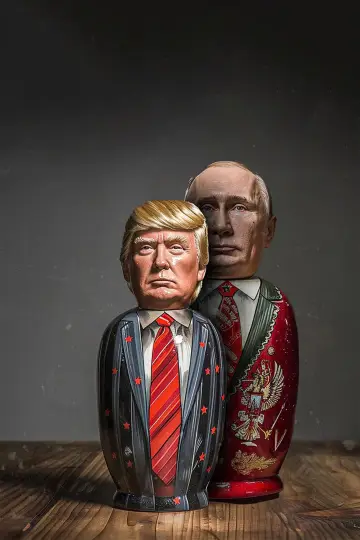 Red Shadow over the White House poster