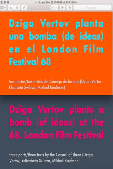 Poster to the movie "Dziga Vertov Plants a Bomb (of Ideas) at the 68th LFF" #1152953