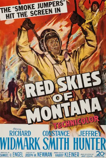 Poster to the movie "Red Skies of Montana" #1640381