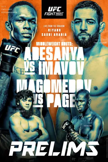 Poster to the movie "UFC Fight Night 250: Adesanya vs. Imavov" #1616808