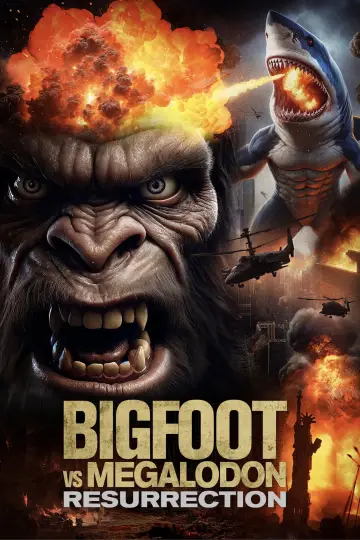 Bigfoot vs Megalodon: Resurrection poster
