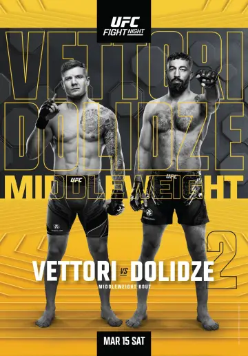 UFC Fight Night 254: Vettori vs. Dolidze 2 poster
