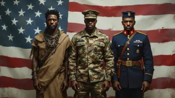 Backdrop to the movie "Black Men in Uniform" #537539
