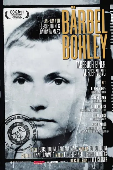 Poster to the movie "Bärbel Bohley - Tagebuch einer Auflehnung" #833215