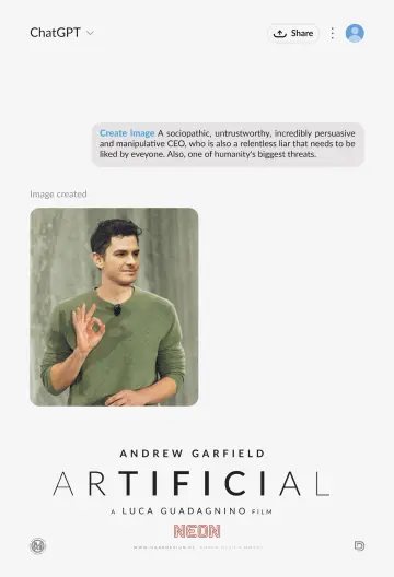 Poster to the movie "Artificial" #975956