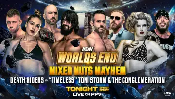Backdrop to the movie "AEW Worlds End 2025" #934978