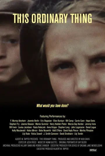 This Ordinary Thing poster