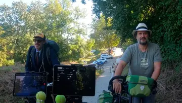 Ensemble à bicyclette poster