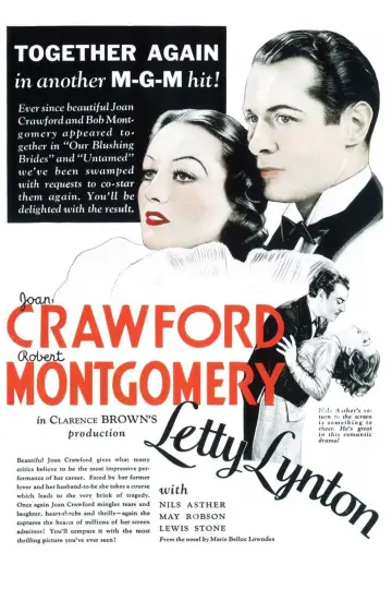 Poster to the movie "Letty Lynton" #1171874