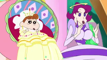 Backdrop to the movie "Crayon Shin-chan: Fierceness That Invites Storm! Me and the Space Princess" #353611