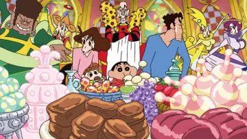 Backdrop to the movie "Crayon Shin-chan: Fierceness That Invites Storm! Me and the Space Princess" #353612