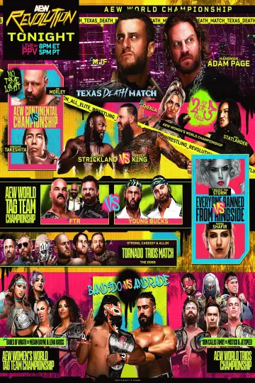 Poster to the movie "AEW Revolution 2026" #768890
