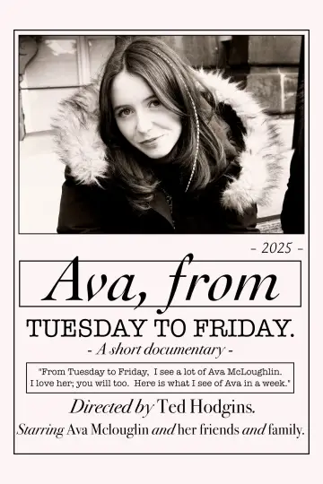 Poster to the movie "Ava, From Tuesday to Friday" #573486