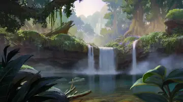 Backdrop to the movie "Gorillaz Present: The Mountain, The Moon Cave and The Sad God" #812376