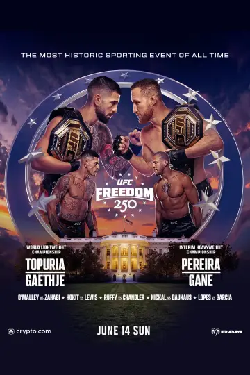 Poster to the movie "UFC Freedom 250: Topuria vs. Gaethje" #837542