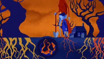 Backdrop to the movie "A Dog