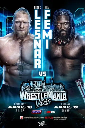 Poster to the movie "WWE WrestleMania 42 – Sunday" #798452