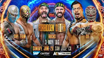 Backdrop to the movie "AEW x NJPW x CMLL x Stardom Present Forbidden Door 2026" #926986
