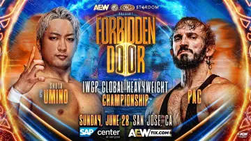 Backdrop to the movie "AEW x NJPW x CMLL x Stardom Present Forbidden Door 2026" #926988