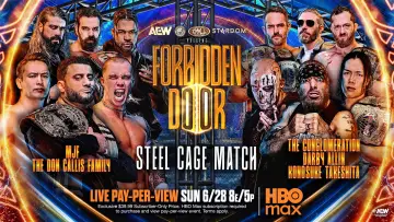 Backdrop to the movie "AEW x NJPW x CMLL x Stardom Present Forbidden Door 2026" #954955