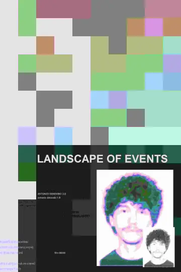 a landscape of events poster