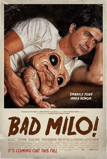 Poster to the movie "Bad Milo!" #1069615