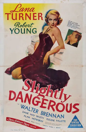 Poster to the movie "Slightly Dangerous" #1136921