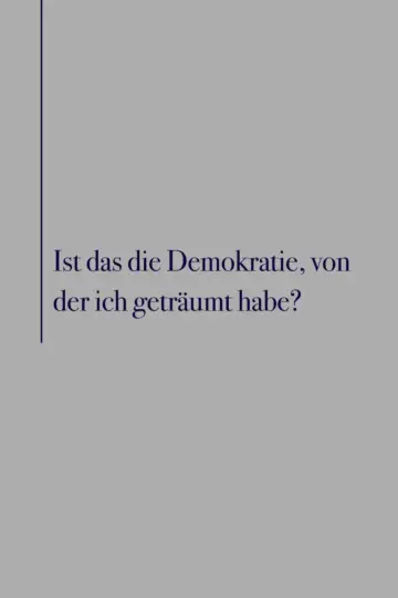 Poster to the movie "Is this the Democracy I Dreamed of?" #849724