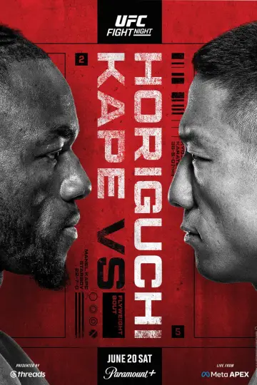Poster to the movie "UFC Fight Night 279: Kape vs. Horiguchi" #925860