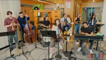 Backdrop to the movie "Alessia Cara: Giant Desk Concert" #916386