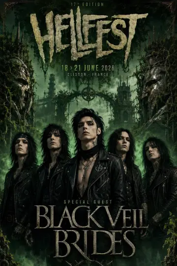 Poster to the movie "Black Veil Brides - Hellfest 2026" #1572634
