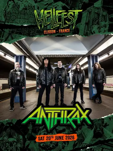 Anthrax - Hellfest 2026 poster