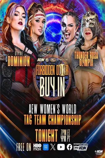 Poster to the movie "AEW x NJPW x CMLL x Stardom Present Forbidden Door 2026: Buy-In" #955527