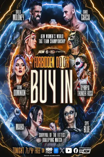 Poster to the movie "AEW x NJPW x CMLL x Stardom Present Forbidden Door 2026: Buy-In" #955528