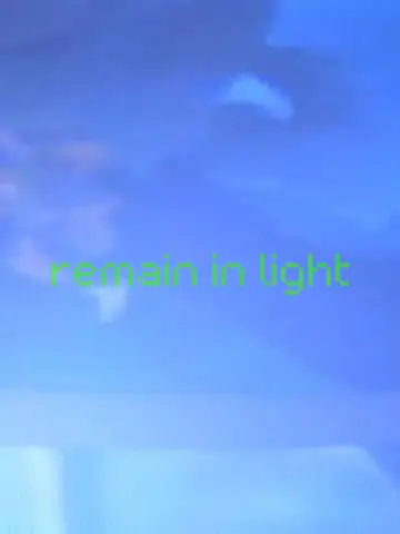 Poster to the movie "remain in light" #958214