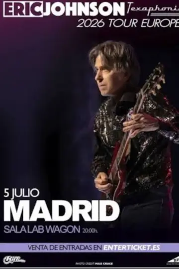 Eric Johnson Live Madrid poster