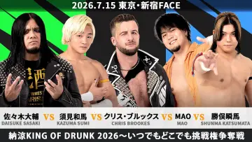 Backdrop to the movie "DDT Fighting Beer Garden 2026 in Shinjuku [FINAL COUNTDOWN 1]" #1153501