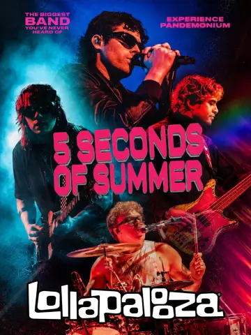 5SOS: Live at Lollapalooza poster