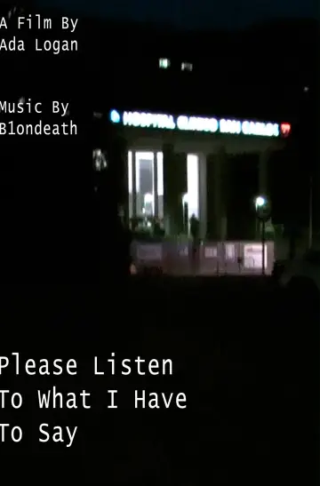 Poster to the movie "Please Listen To What I Have To Say" #1193067