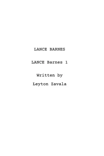 Lance Barnes: Becoming Lance Barnes poster