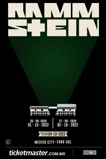 Poster to the movie "Rammstein: Live in Mexico City" #1640683