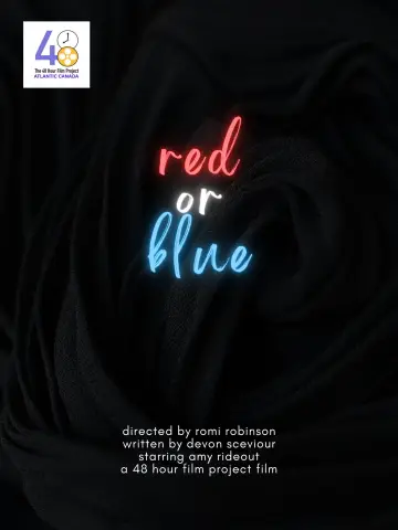 red or blue poster