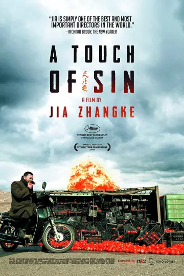 Poster to the movie "A Touch of Sin" #901727