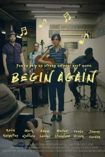 Poster to the movie "Begin Again" #674702