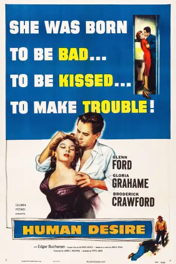 Poster to the movie "Human Desire" #1063769