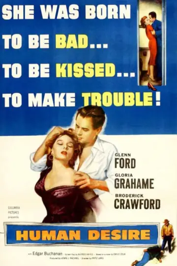 Poster to the movie "Human Desire" #1063776