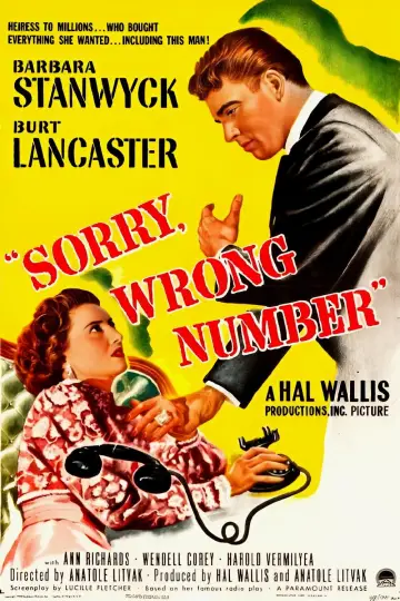 Poster to the movie "Sorry, Wrong Number" #1042300