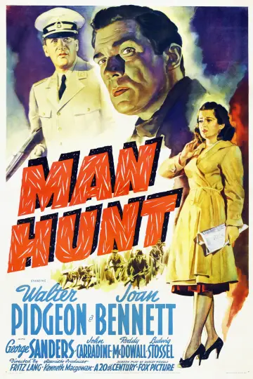 Poster to the movie "Man Hunt" #1111615