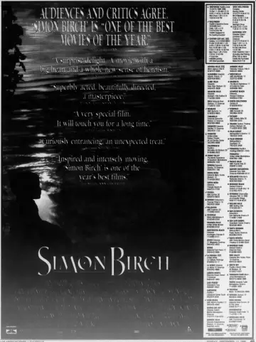 Poster to the movie "Simon Birch" #1093427