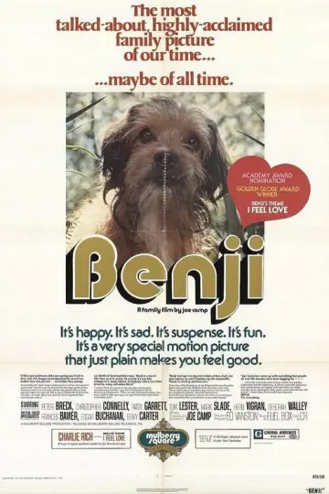 Poster to the movie "Benji" #1117415